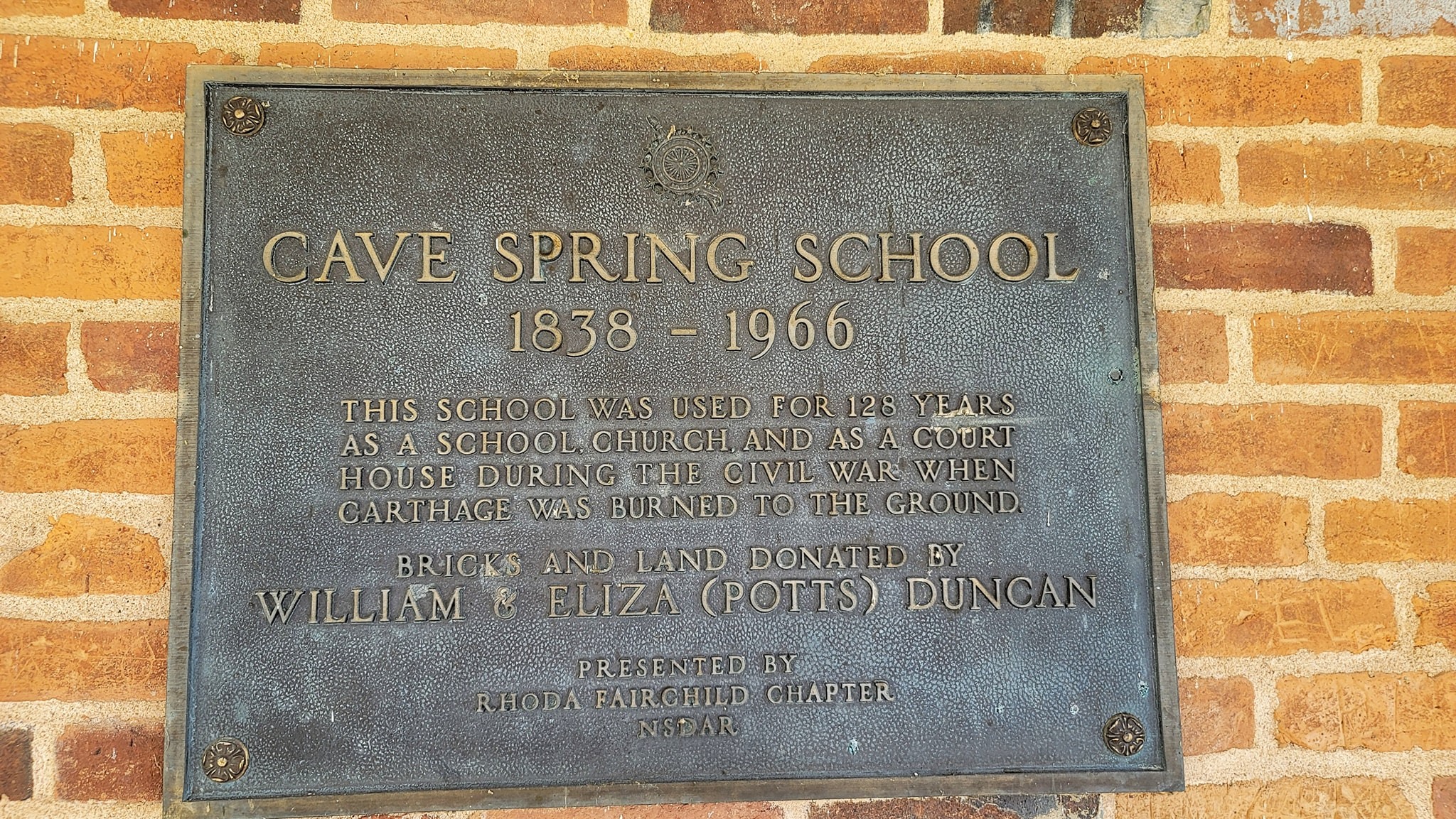 Cave Spring School – La Russell, Missouri

The school was originally a log build…