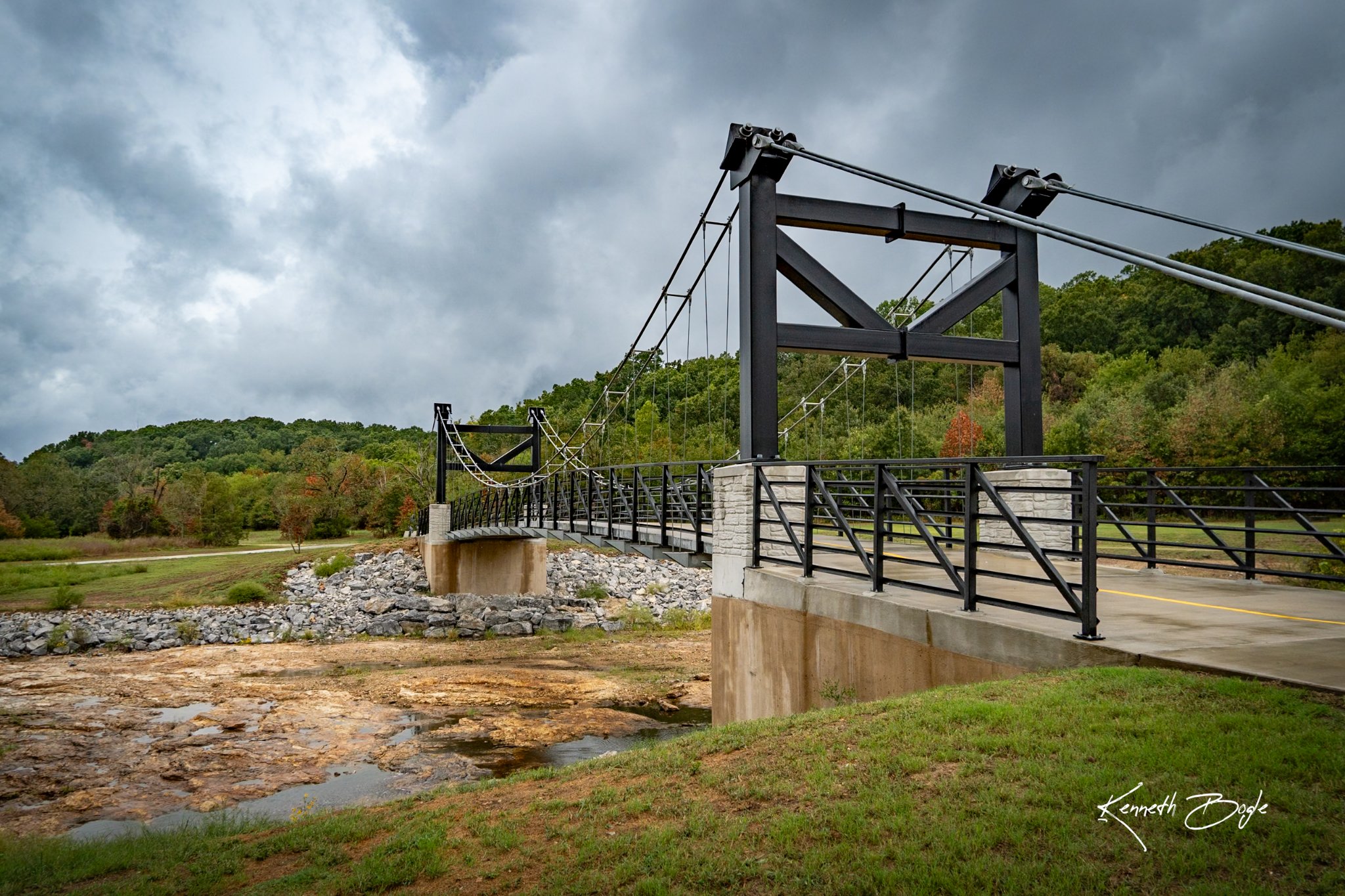 Tin Cup Bridge suspension bridge